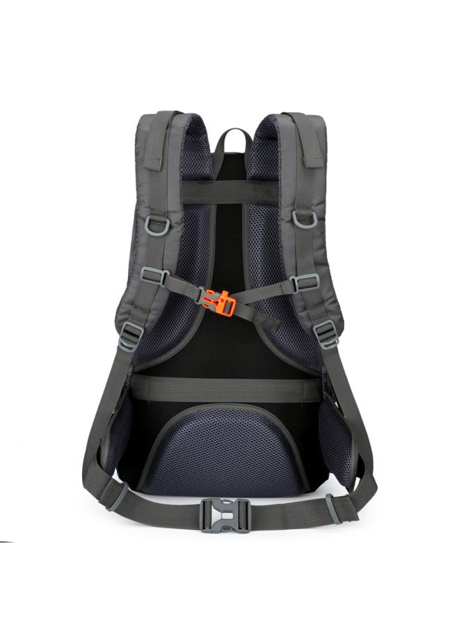 Waterproof Outdoor Climbing Bag Large Capacity Travel Double Shoulder Backpack Multifunctional Reflective Hiking Bag-Color:/Dark Blue-Capacity:50L - Image 5